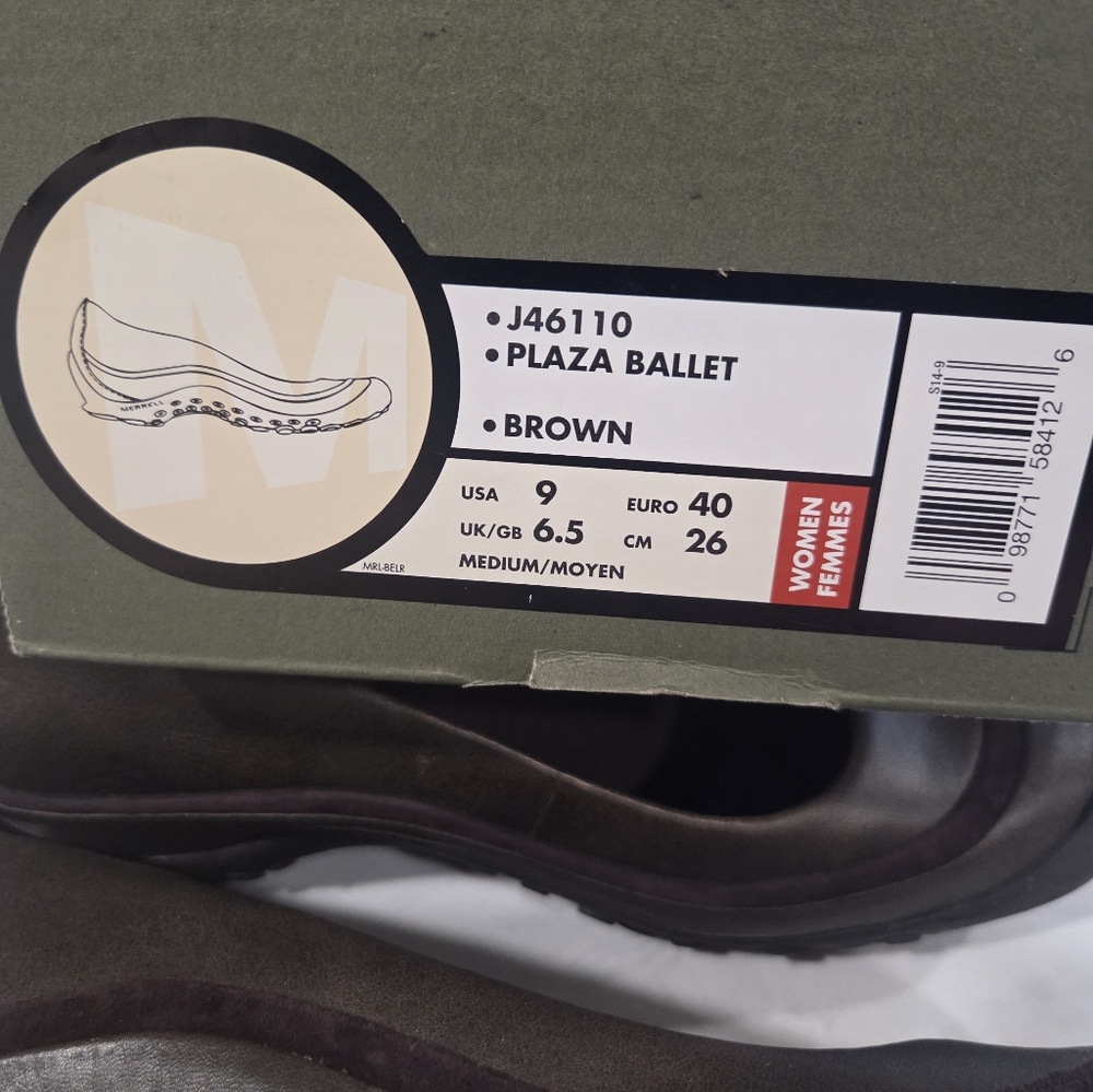 NEW Merrell Women's Dark Brown Air Cushion  PLAZA Comfort Shoes - Picture 7 of 7